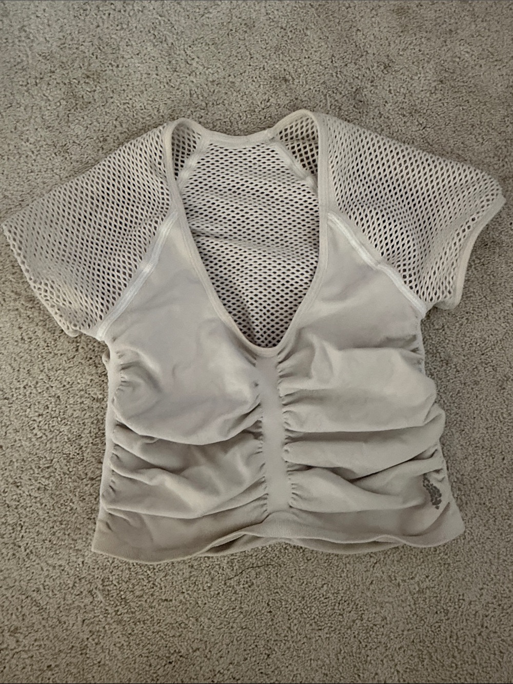 FP Movement Ruched Mesh Panel Women's Top